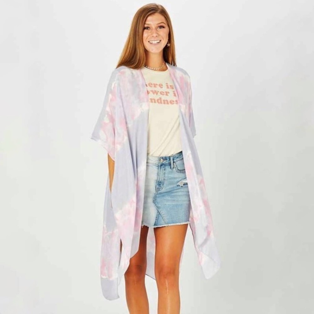 ALTAR’D State Purple Tie Dye Dream Kimono Women’s One Size
